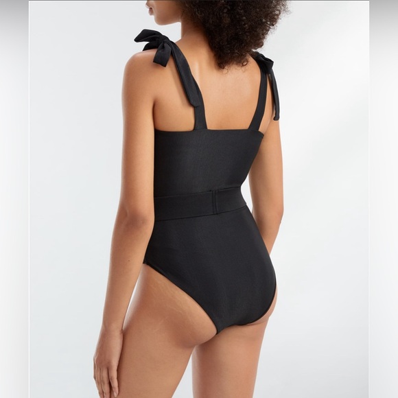 BEACH RIOT | Sydney Solid Belted One-Piece in Black Sz. S - Picture 3 of 12